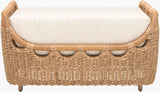 Surya Marvella MARV-003 20"H x 33"W x 22"D Bench/Ottoman/Stool