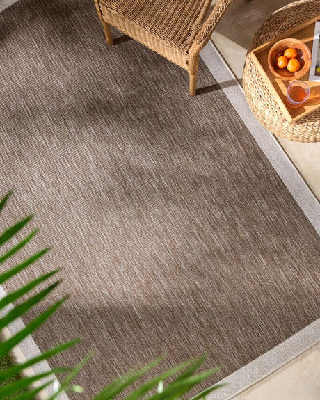 Surya Miami Beach MBH-2307 Cream;Dark Brown 5'3" x 7' Rug