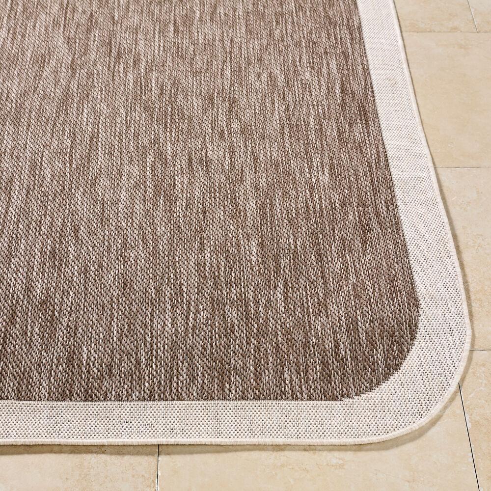 Surya Miami Beach MBH-2307 Cream;Dark Brown 2'7" x 7'3" Rug
