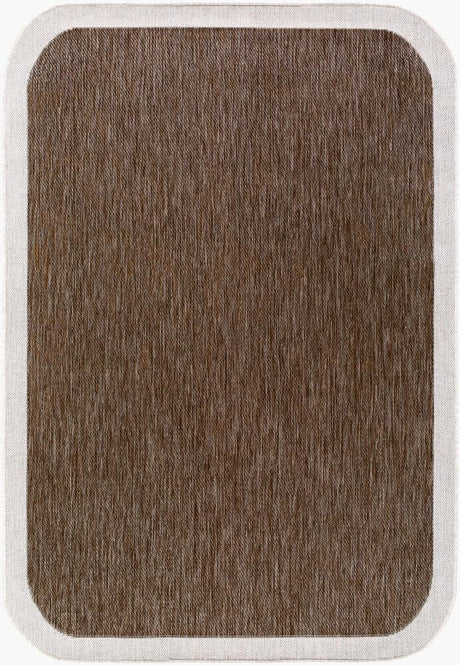 Surya Miami Beach MBH-2307 Cream;Dark Brown 6'7" x 9' Rug