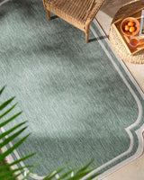 Surya Miami Beach MBH-2312 Cream;Medium Green 2'7" x 7'3" Rug