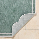 Surya Miami Beach MBH-2312 Cream;Medium Green 7'10" x 10' Rug