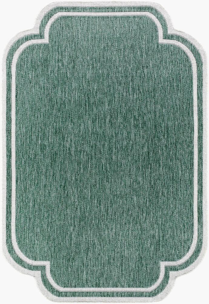 Surya Miami Beach MBH-2312 Cream;Medium Green 6'7" x 9' Rug