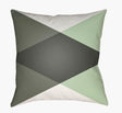 Surya Moderne MD-007 Dark Green;Light Sage;Sage;White 18"L x 18"W Fabric