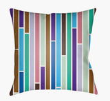 Surya Moderne MD-022 Aqua;Dark Blue;Medium Brown;Seafoam;White 22"L x 22"W Fabric