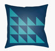 Surya Moderne MD-029 Aqua;Dark Blue 18"L x 18"W Fabric