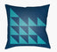 Surya Moderne MD-029 Aqua;Dark Blue 18"L x 18"W Fabric