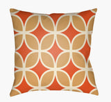 Surya Moderne MD-042 Cream;Mustard;Orange 18"L x 18"W Fabric
