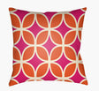 Surya Moderne MD-044 Cream;Fuchsia;Orange 18"L x 18"W Fabric