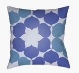 Surya Moderne MD-048 Blue;Ice Blue 18"L x 18"W Fabric