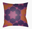 Surya Moderne MD-050 Dark Purple;Magenta;Rust 18"L x 18"W Fabric