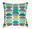 Surya Moderne MD-081 Gray;Light Green;Medium Green;Mustard;White 20"L x 20"W Fabric