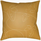 Livabliss Modern Faces MDF-001 16"L x 16"W Pillow