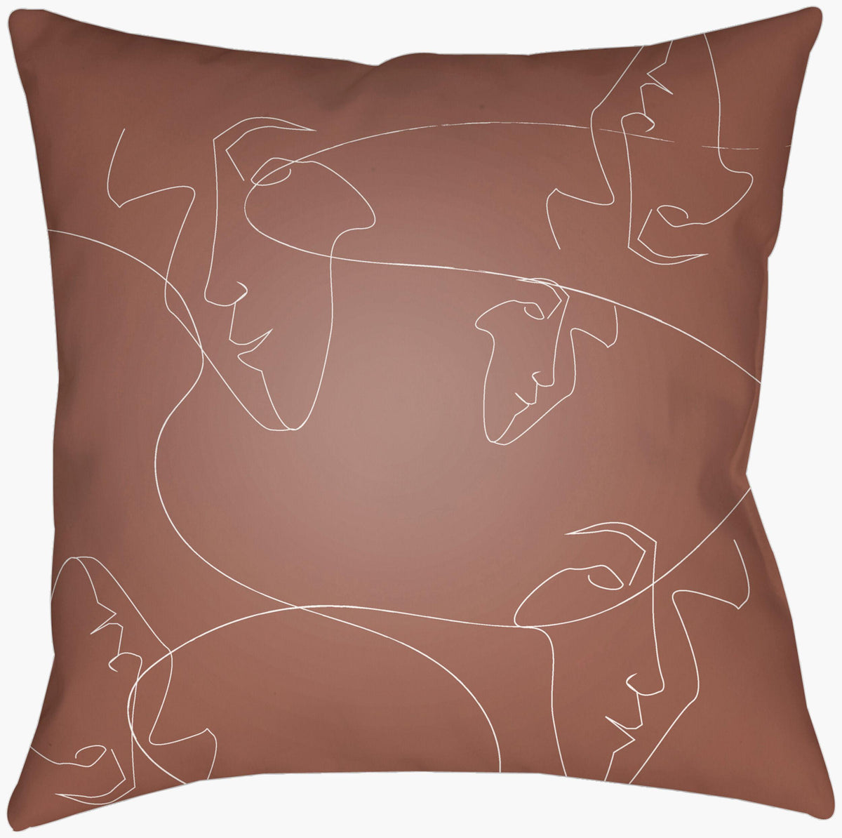 Livabliss Modern Faces MDF-002 16"L x 16"W Pillow