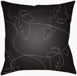 Surya Modern Faces MDF-003 Black;White 16"L x 16"W Fabric