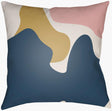 Surya Modern Shapes MDP-001 Dusty Pink;Metallic Gold;Navy 20"L x 20"W Fabric