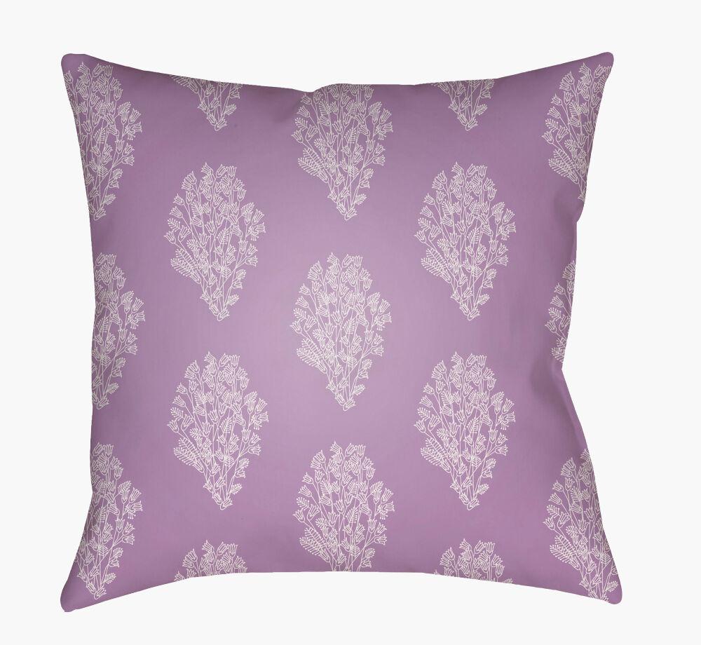 Surya Moody Floral MF-018 Lavender;Lilac 18"L x 18"W Fabric