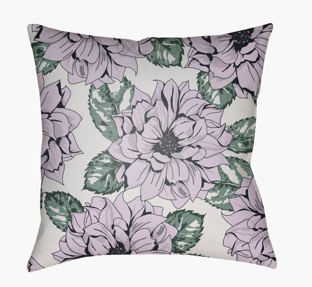 Surya Moody Floral MF-050 Charcoal;Ink Blue;Lavender;Off-White;Sage 20"L x 20"W Fabric