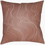 Surya Modern Lines MNL-002 Medium Brown;White 14"L x 22"W Fabric