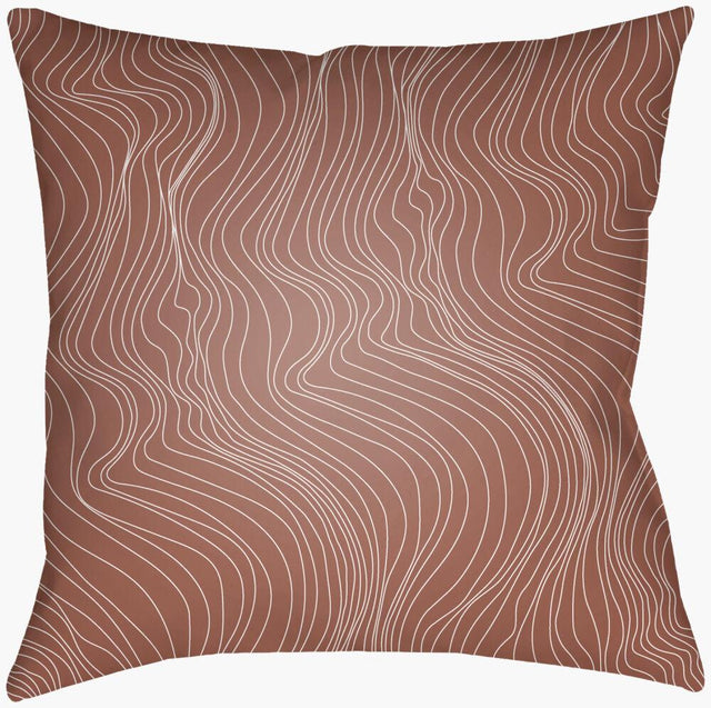 Surya Modern Lines MNL-002 Medium Brown;White 14"L x 22"W Fabric