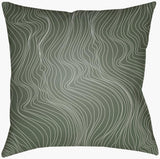 Surya Modern Lines MNL-003 Olive;White 16"L x 16"W Fabric