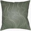 Surya Modern Lines MNL-003 Olive;White 16"L x 16"W Fabric
