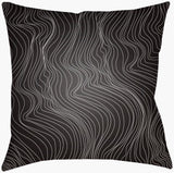 Surya Modern Lines MNL-004 Black;White 14"L x 22"W Fabric