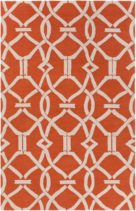 Surya Marigold MRG-6017 Burnt Orange;Oatmeal 2'3" x 10' Rug