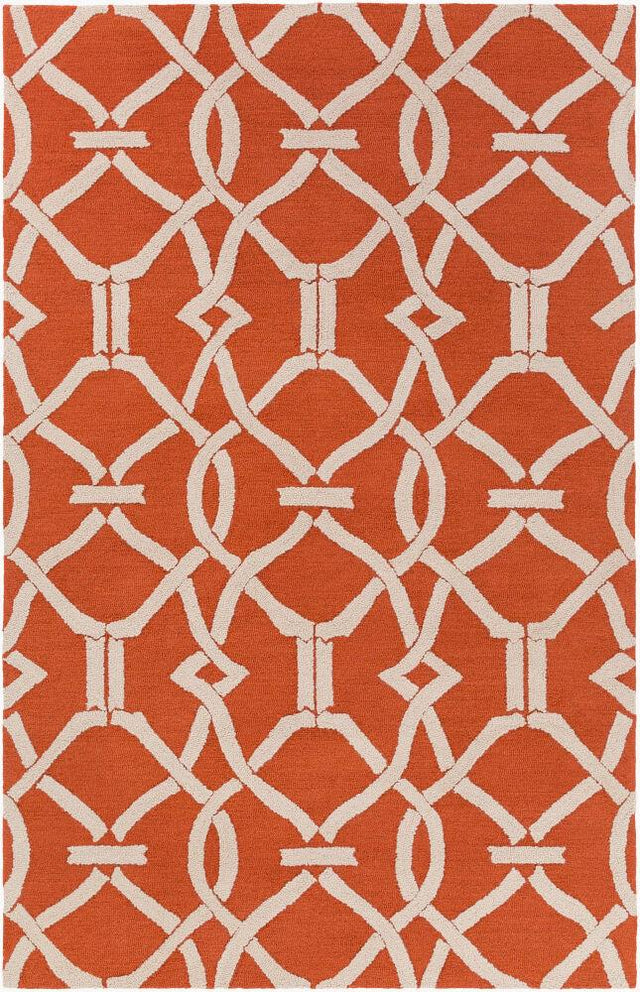 Surya Marigold MRG-6017 Burnt Orange;Oatmeal 2'3" x 10' Rug