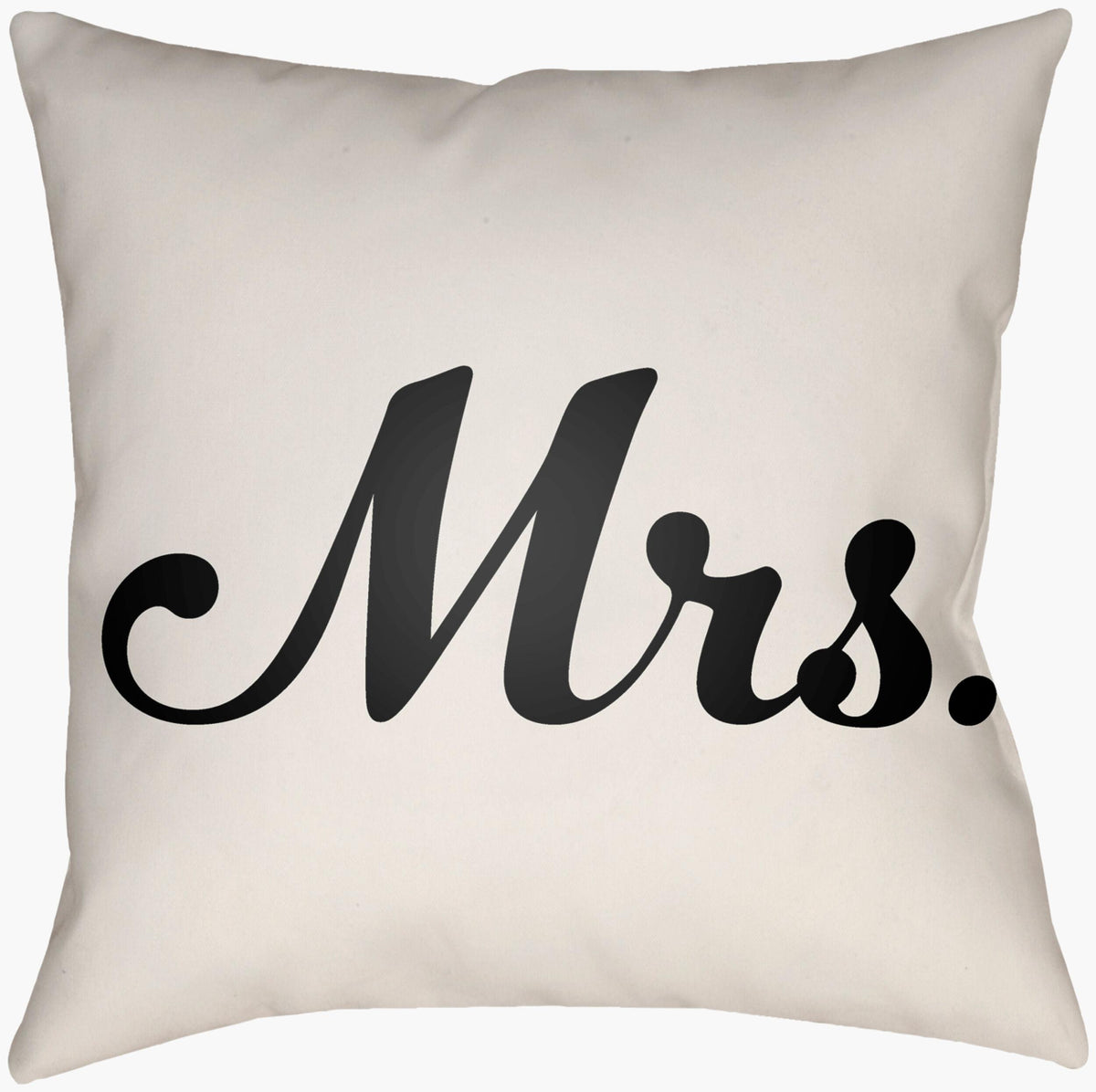 Livabliss Mr & Mrs MRSS-001 16"L x 16"W Pillow
