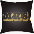 Livabliss Mr & Mrs MRSS-004 16"L x 16"W Pillow