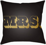Livabliss Mr & Mrs MRSS-004 16"L x 16"W Pillow