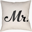 Livabliss Mr & Mrs MRSS-005 14"L x 22"W Pillow