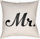 Livabliss Mr & Mrs MRSS-005 14"L x 22"W Pillow