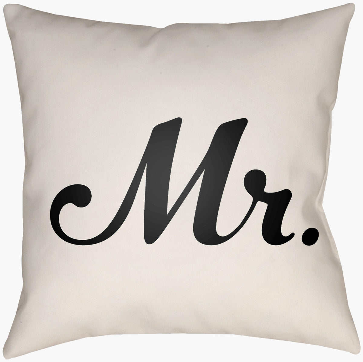 Livabliss Mr & Mrs MRSS-005 16"L x 16"W Pillow