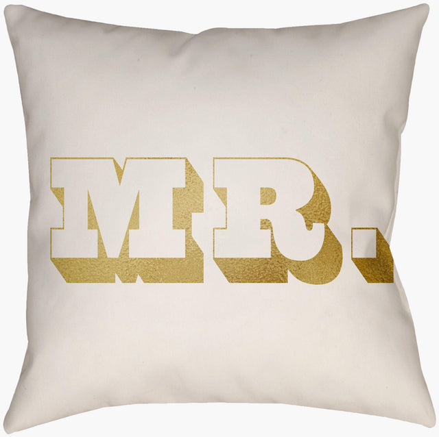 Livabliss Mr & Mrs MRSS-006 14"L x 22"W Pillow
