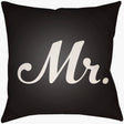 Livabliss Mr & Mrs MRSS-007 14"L x 22"W Pillow