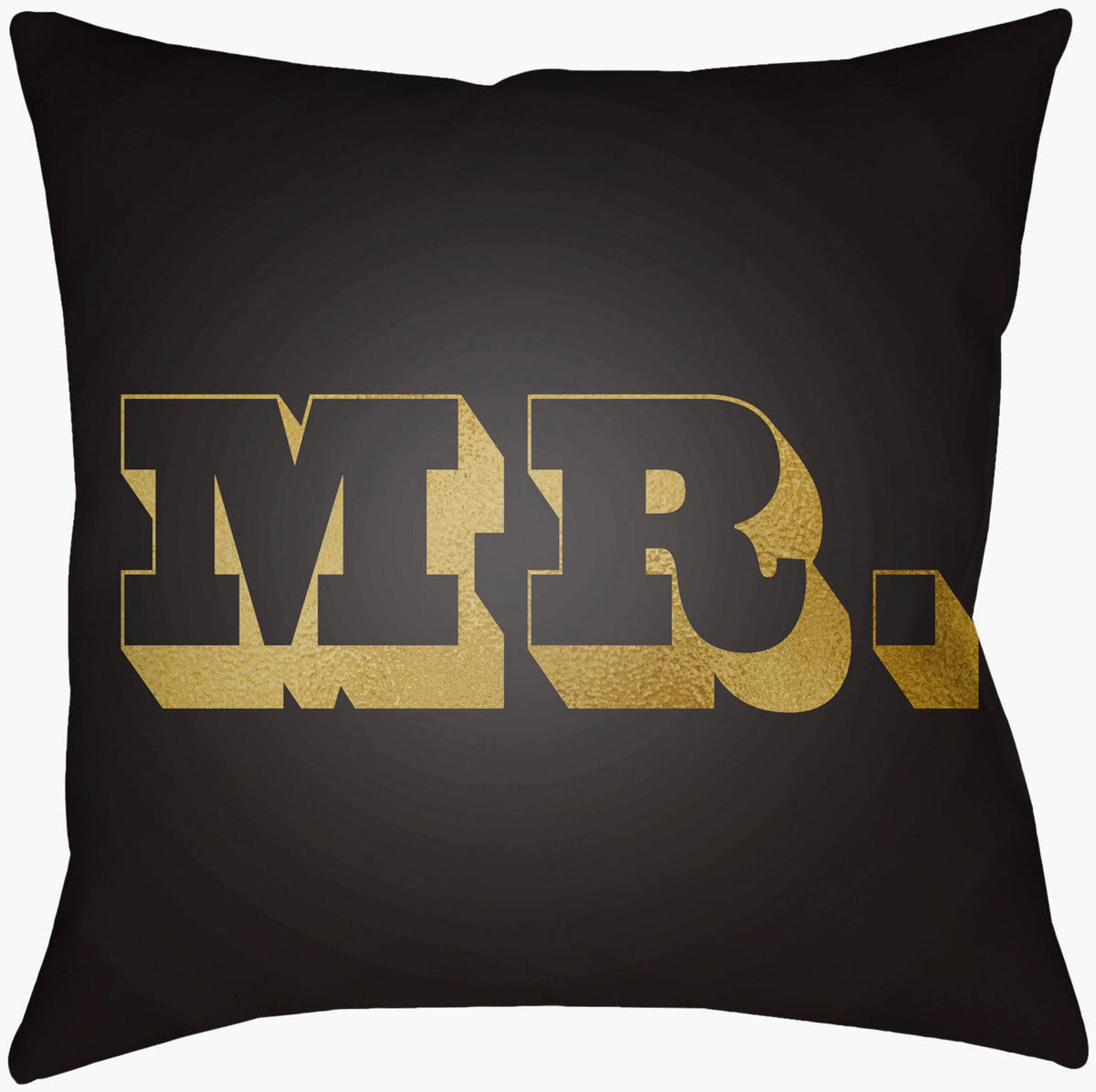 Livabliss Mr & Mrs MRSS-008 16"L x 16"W Pillow