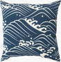 Surya Mizu MZ-002 Ivory;Navy 20"L x 20"W Fabric
