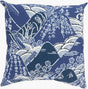 Surya Mizu MZ-005 Ivory;Navy 18"L x 18"W Fabric