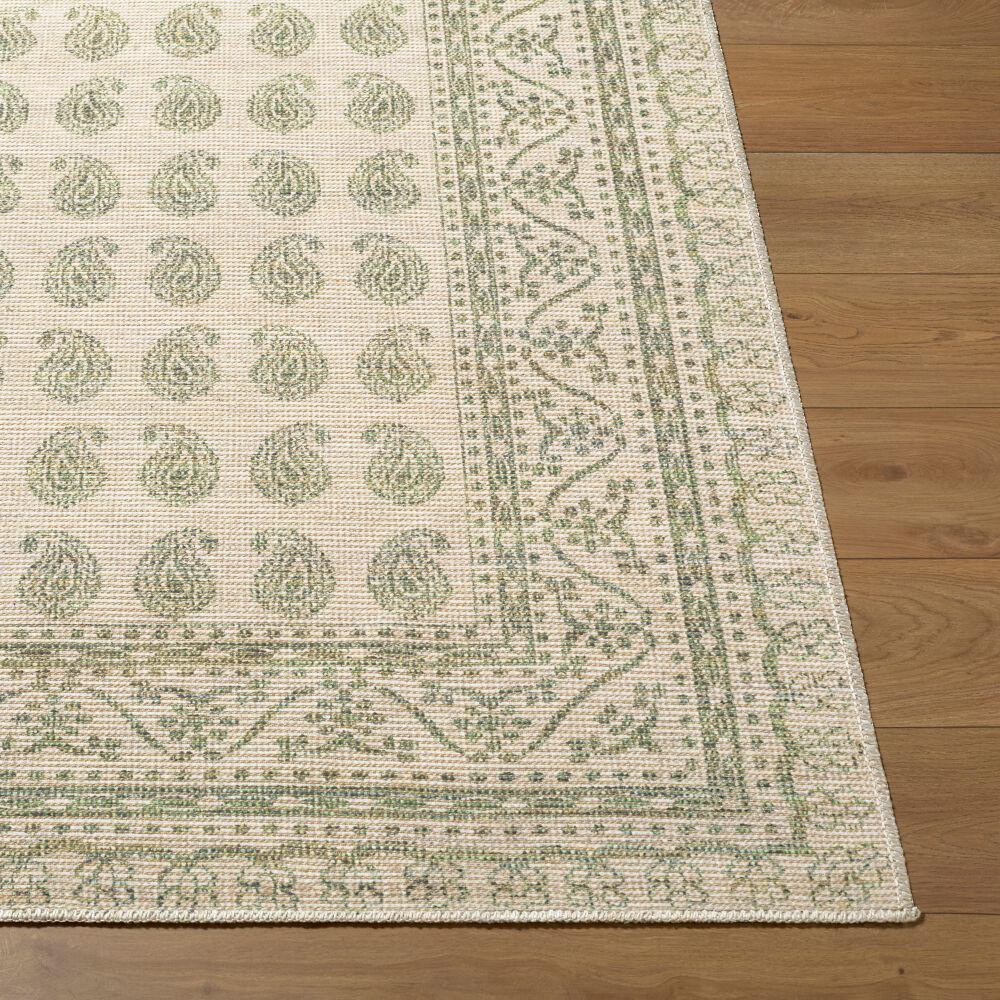 Surya Alo NBAL-2302 Medium Green;Mustard;Off-White 2'7" x 7'10" Rug