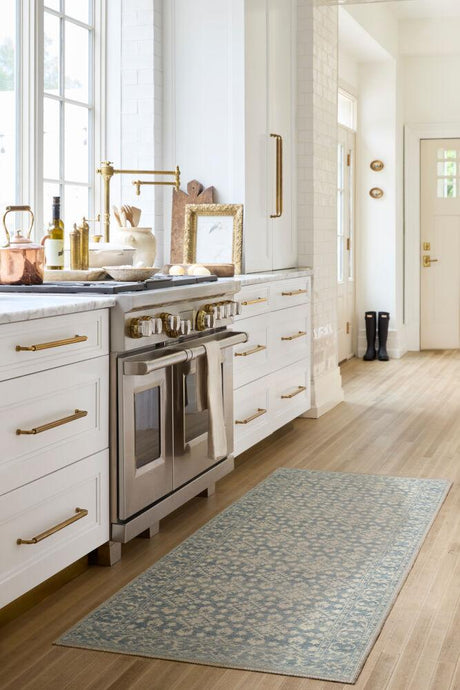 Surya Aram NBAR-2302 Beige;Denim;Pale Blue 7'9" x 10' Rug