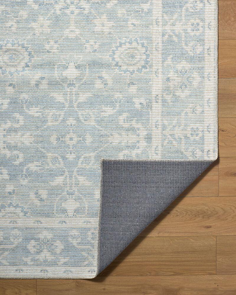 Surya Asha NBAS-2302 Mustard;Off-White;Sky Blue 6'7" x 9' Rug
