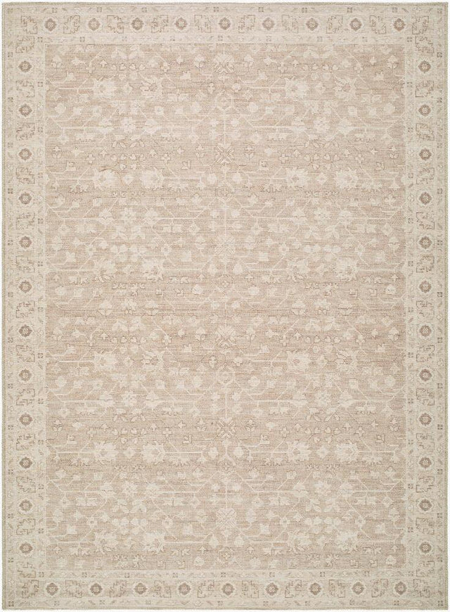 Surya Asha NBAS-2303 Dark Brown;Mustard;Off-White;Taupe 6'7" x 9' Rug