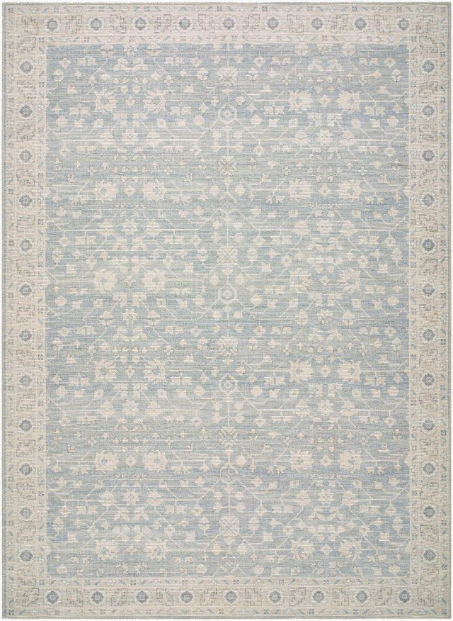 Surya Asha NBAS-2304 Mustard;Off-White;Sky Blue 5'3" x 7' Rug