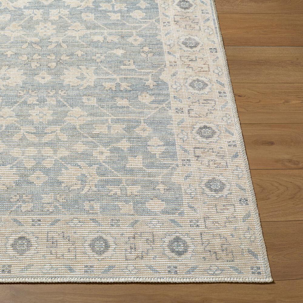 Surya Asha NBAS-2304 Mustard;Off-White;Sky Blue 5'3" x 7' Rug