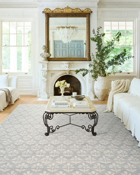 Surya Maya NBMY-2301 Mustard;Off-White;Sky Blue 2'7" x 7'10" Rug