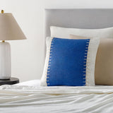 Surya Niko NKO-002 Dark Blue;Ivory;Off-White 20"L x 20"W Fabric