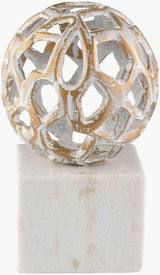 Surya Orb ORB-001 8"H x 5"W x 5"D Decorative Sculpture