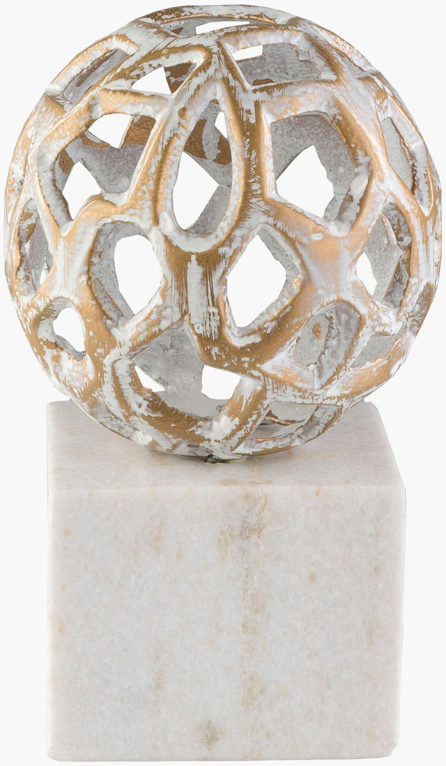 Surya Orb ORB-001 8"H x 5"W x 5"D Decorative Sculpture